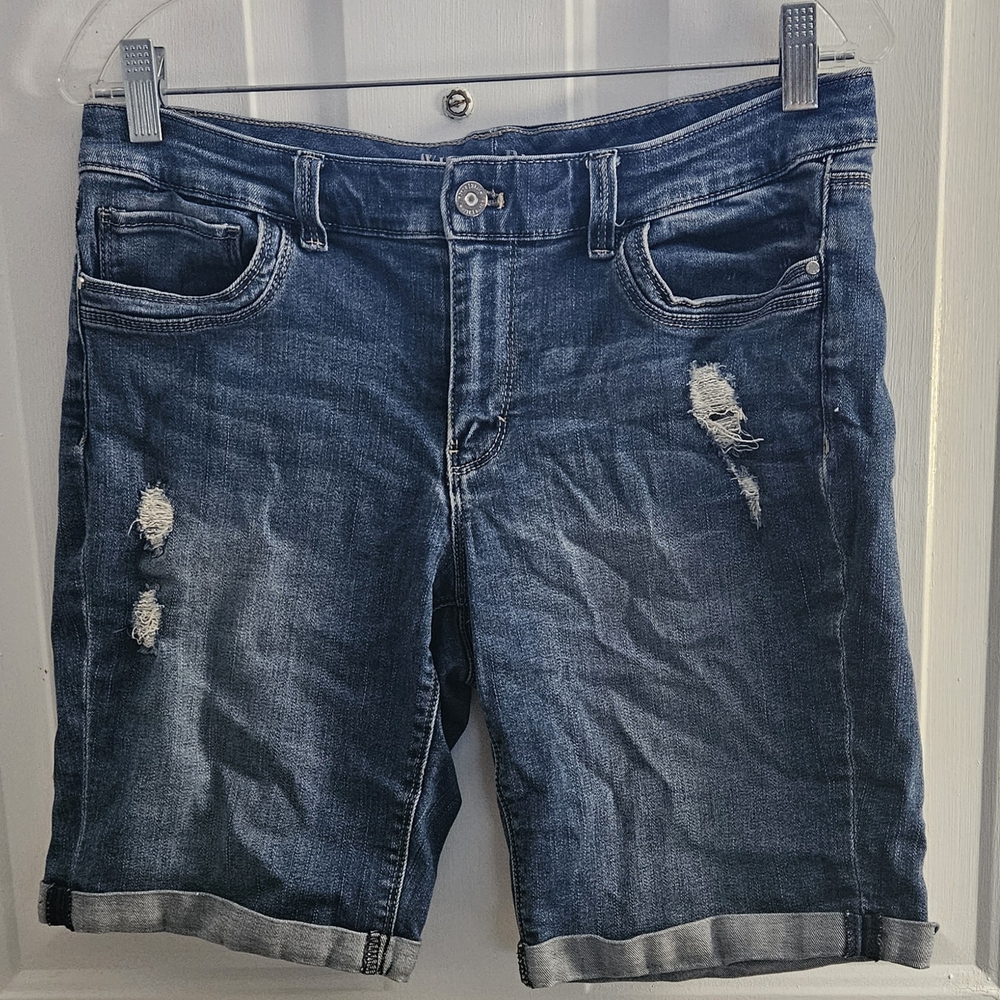 White House Black Market Blue Jean Shorts Classic Style